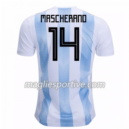 Completo Calcio Argentina Mascherano 14 Divisa Prima Mondiali 2018